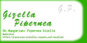 gizella pipernea business card